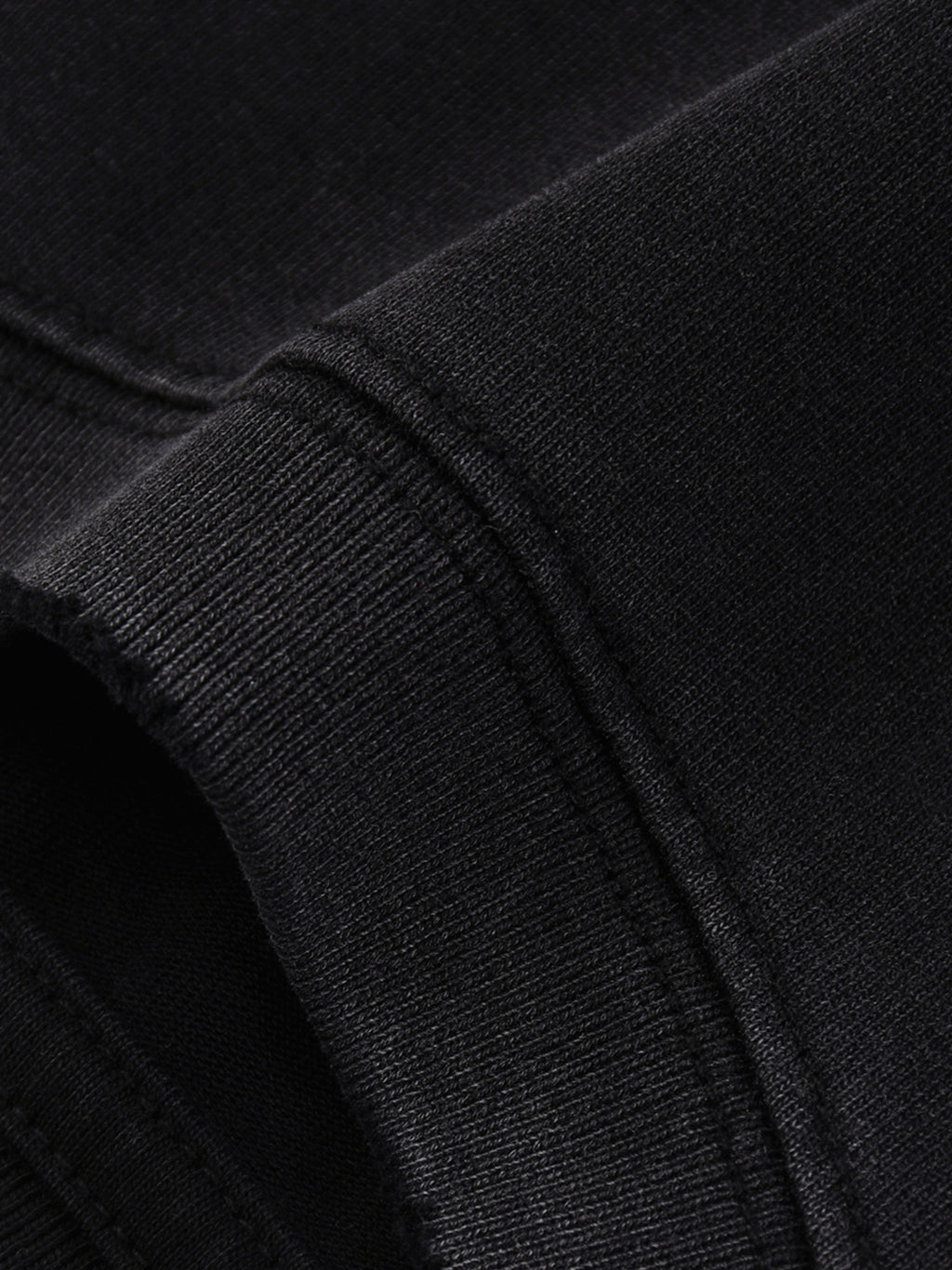 Snow Wash Raw Edge Cotton T-Shirt